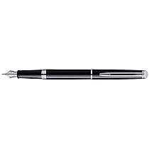 Ручка перьевая Waterman Hemisphere Mars Black CT, толщина линии F, хром, перо: нержавеющая сталь